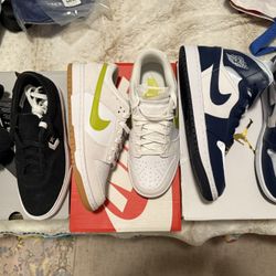 Jordan’s Size 8.5 M 10 W, Nike Dunks 8 M 9.5 W And Converse Sneakers 6 M 8.5 W Brand New OG All Sold As A Bundle Or Individuals  Starting From $60!!!