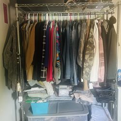 Chrome Clothing Rack