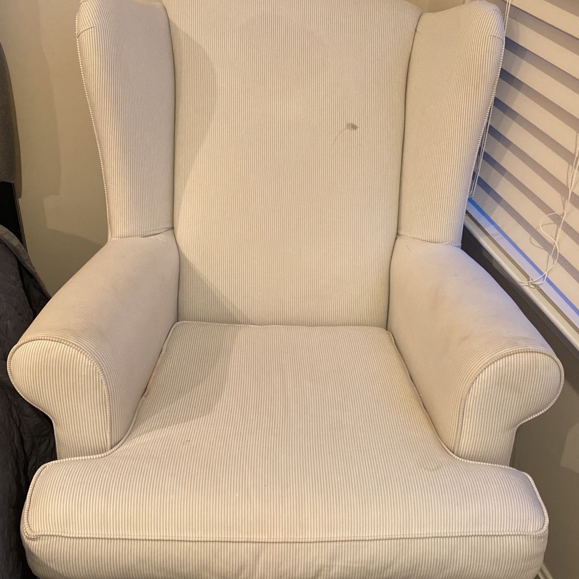 Pottery Barn Wingback Custom Rocking Chair