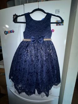 Navy Blue Girls Dress