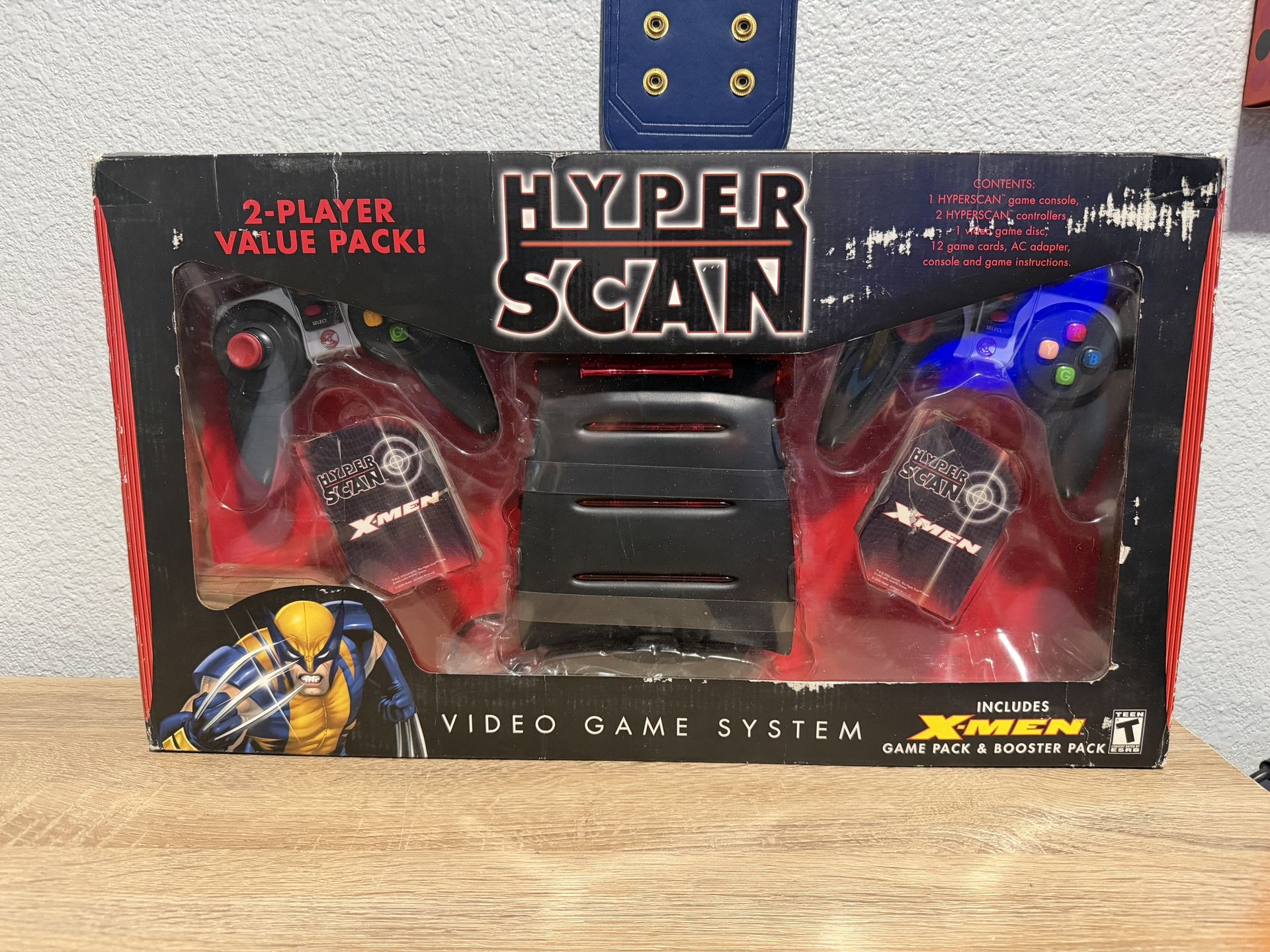 Hyperscan Video Game Console 2-Player Value Pack by Mattel Very Rare Open Box