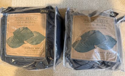 Full size jersey sheet sets in Black And Charcoal