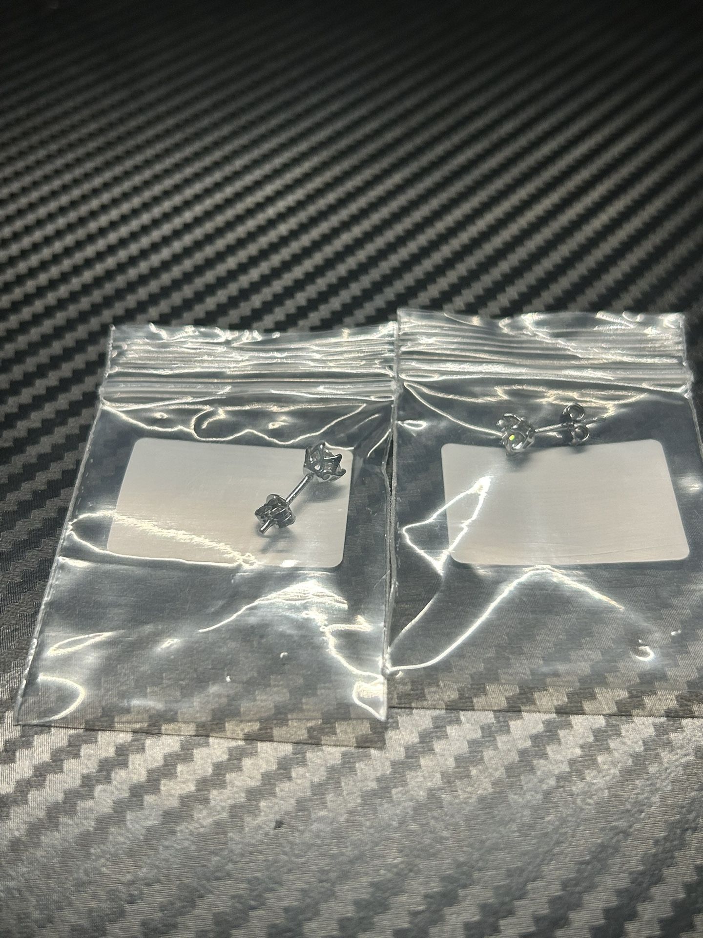 0.5 ct full moissanite earrings