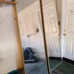 2.Mirrored Closet Slide Doors