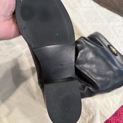 Black Leather Tory Burch Boots 