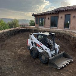 Dirt Removal Bobcat Trailer Roll off Caterpillar 