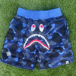 Blue camo shorts