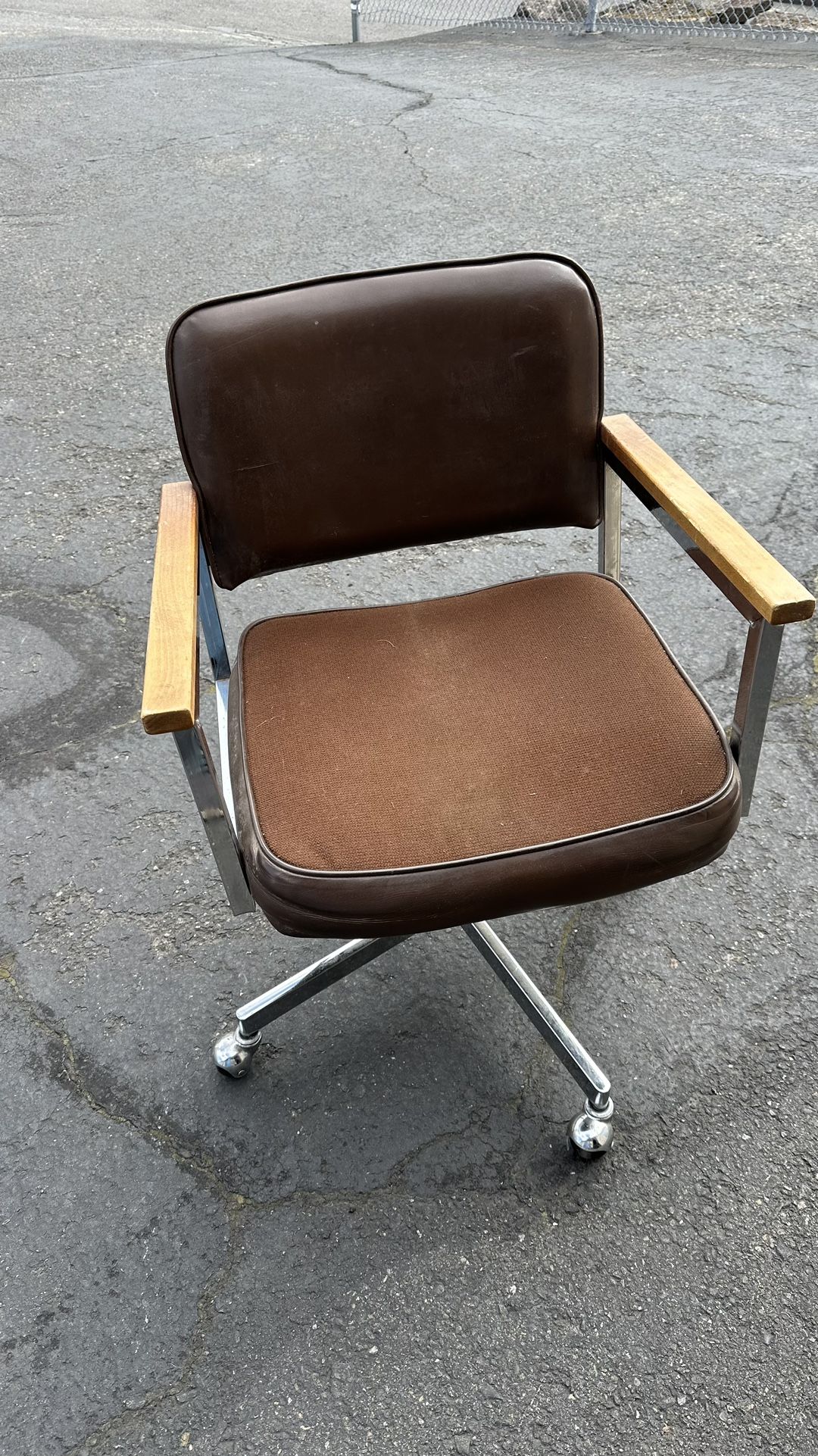 Vintage Mid Century Rolling Office Chair