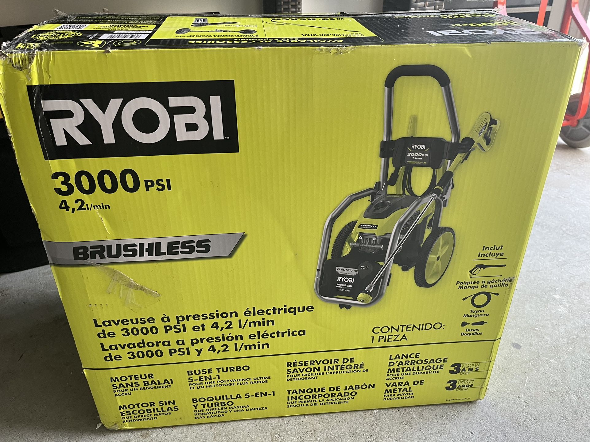 RYOBI Pressure washer 3000 PSI. Brand New!!! Original Box! Accept Offer!