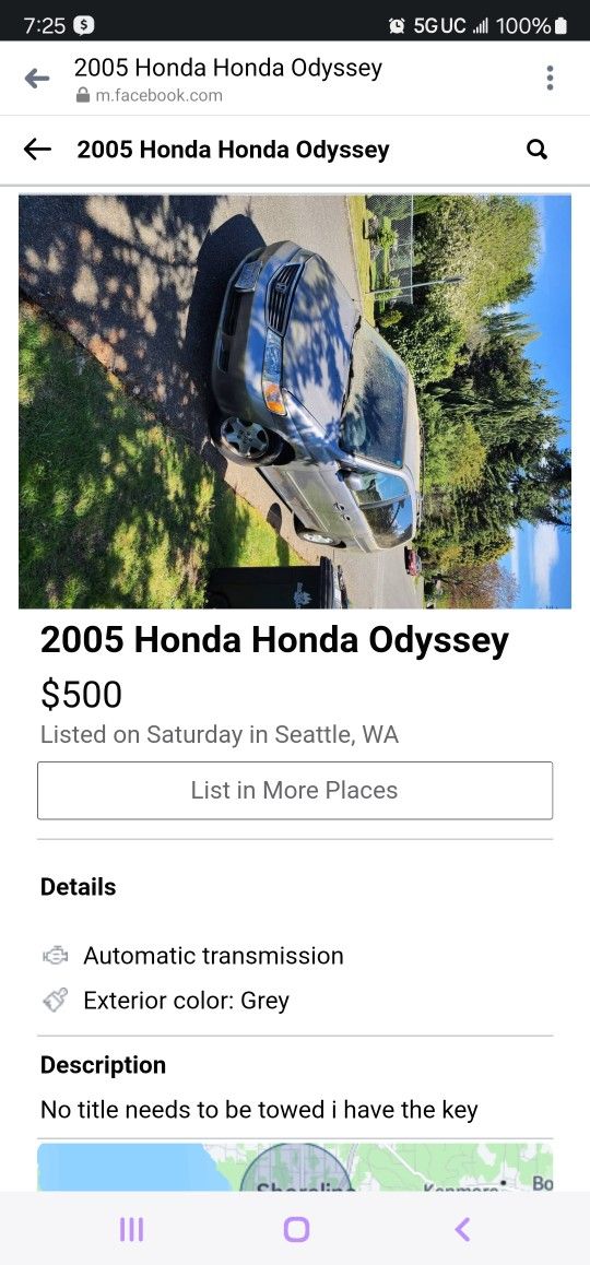 Honda Odyssey Van OBO