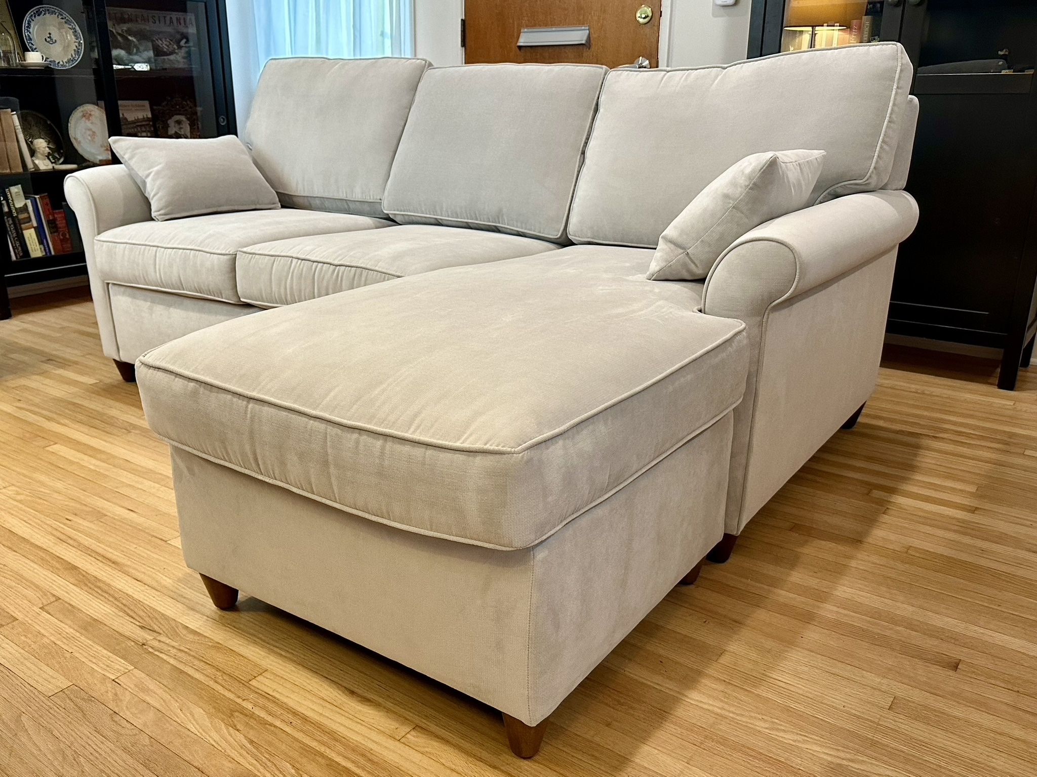 Lidia 82" Fabric 2-piece Reversible Chaise Sectional Sofa with Storage Ottoman made by MACY'S