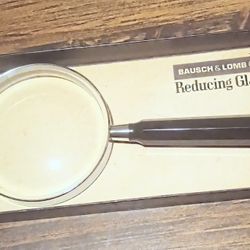 RARE VTG Bausch and Lomb 3" REDUCING Glass