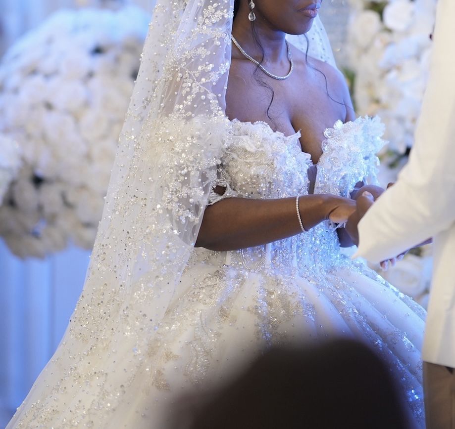 Luxury Heavily Beaded Cathedral Veil
