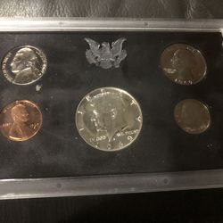 1969 Proof Set With 40% Silver Half Dollar, 1980 Proof Set