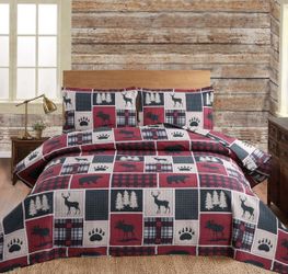 Brand New King Size Quilt Comforter Bed Set