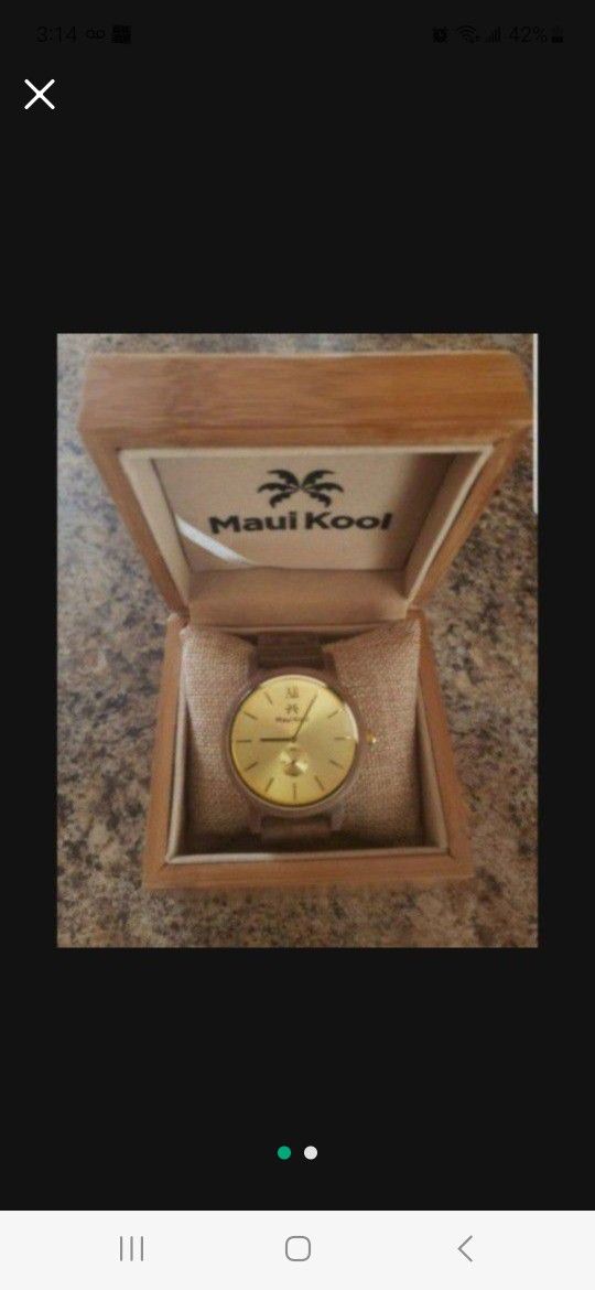 MAUI KOOL BAMBOO WATCH