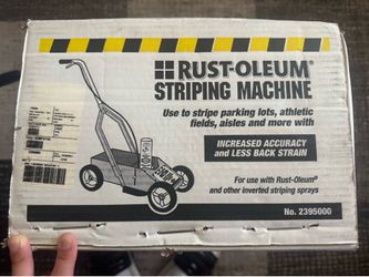 Rust oleum striping machine