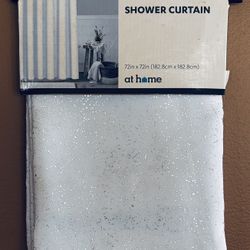At Home Glitter Shower Curtain-New In Original Packaging✨Read Full Description Below✨