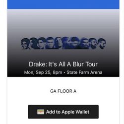 Drake It’s All A Blur Tour. 