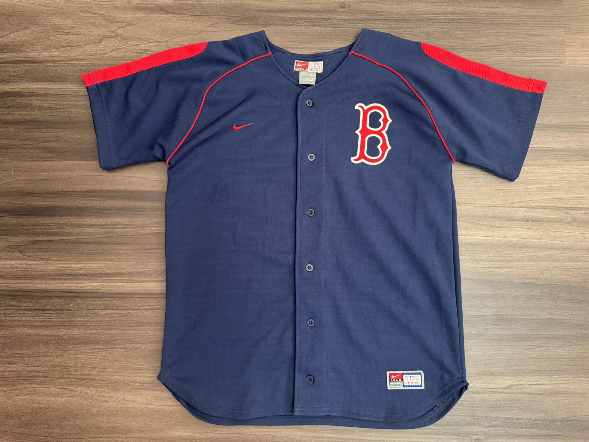 Nike Dustin Pedroia #15 Boston Red Sox Stitched Navy Jersey Youth Large