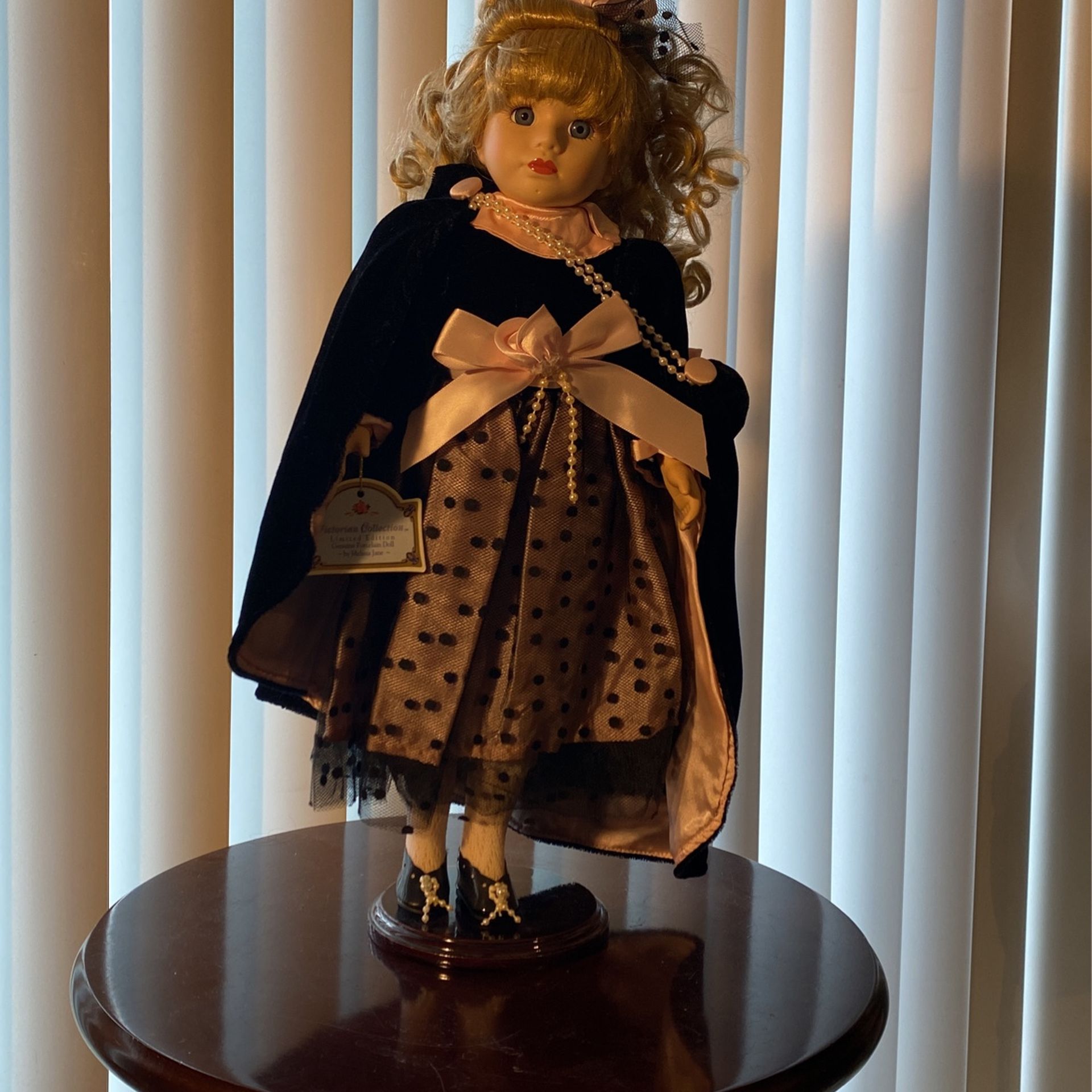 Victorian Collection Vintage Doll With Stand