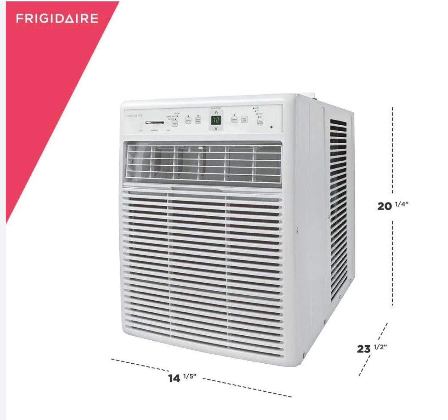 frigidaire ffrs1022re 10000 btu window air conditioner - white