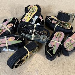 Ratchet Strap Tie-Down  , 1 Inch X 3 ‘    Nylon / 10 Available /  BUY 5 FOR $10.00