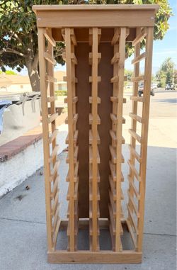 Real wood, World Market  wine rack.  $40.