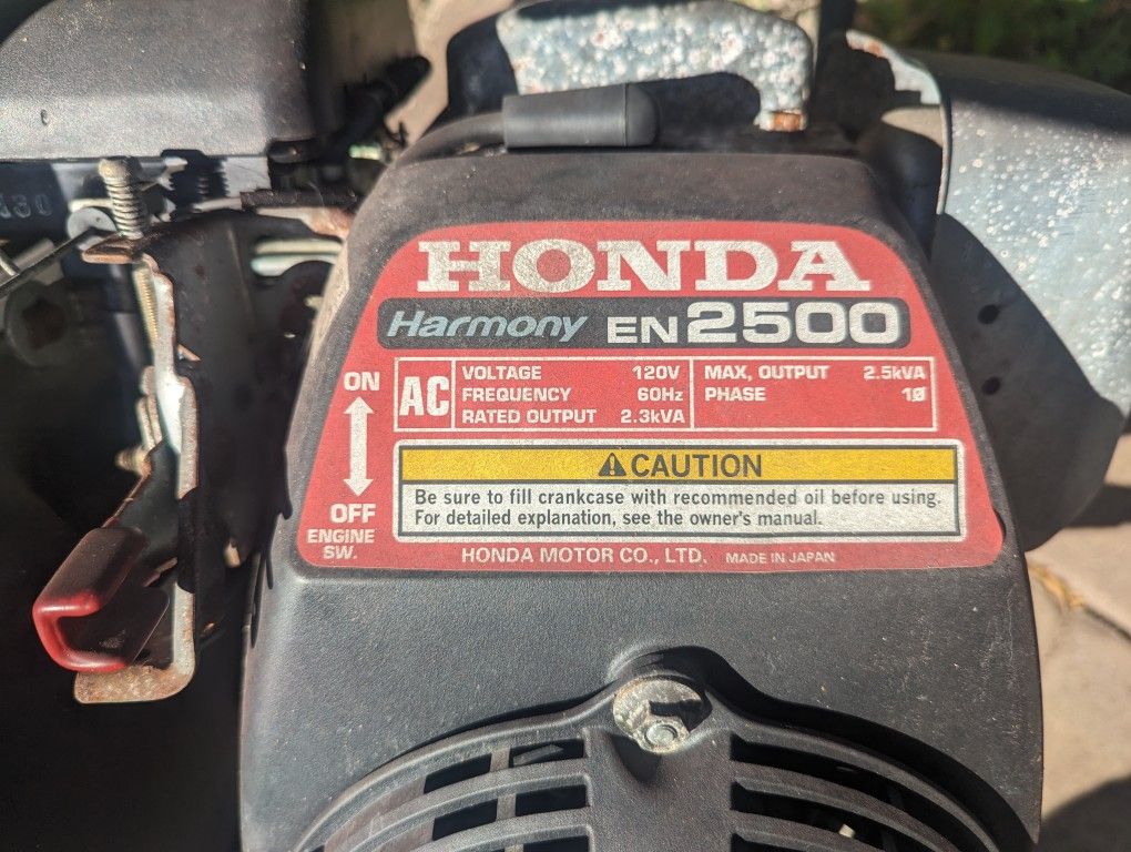 Honda EN2500 Generator for Sale in Pompano Beach, FL OfferUp