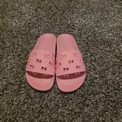 Gucci Pink Slides Womens Sz 5.5