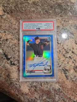 2020 Bowman Chrome Tyler Fitzgerald Sapphire Auto PSA 10