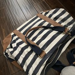 Striped Duffle Bag