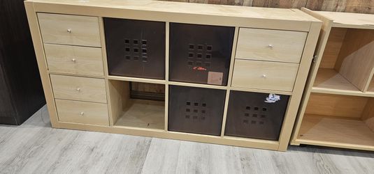 IKEA EXPEDIT - Birch, 2x4 With Drawers