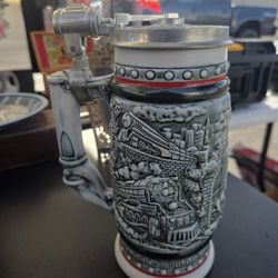 Avon Ceramic Stein "Age Of The Tron Horse" 