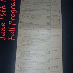 Vintage Horse Racing Programs 1946/1950 DRC Detroit Race Course