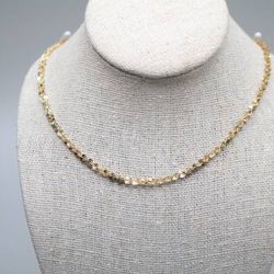 14K Yellow Gold Fancy Heart Necklace (18 Inches)