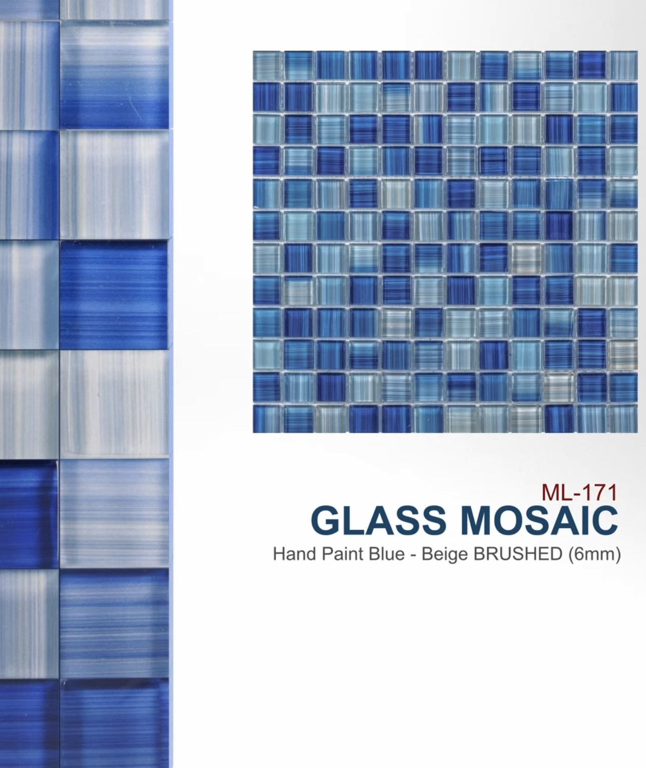 Glass Mosaic For The Amazing Pool 😍 The Best Quality In Florida