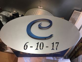 Metal Wedding guest book monogram signs