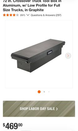 Husky . Crossover Truck Tool Box Graphite