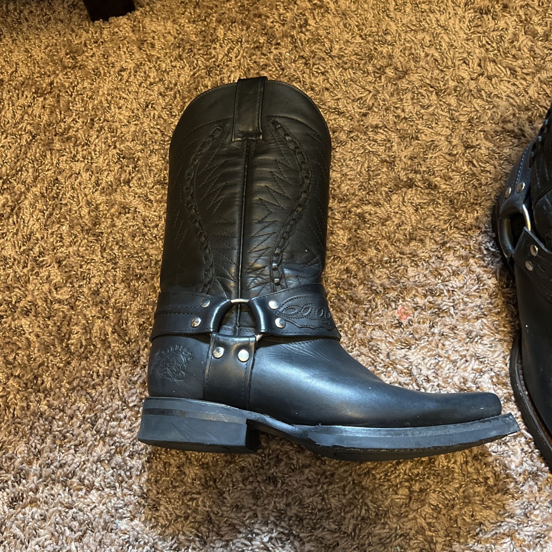 Motorcycle Western Cowboy Boots Size 8