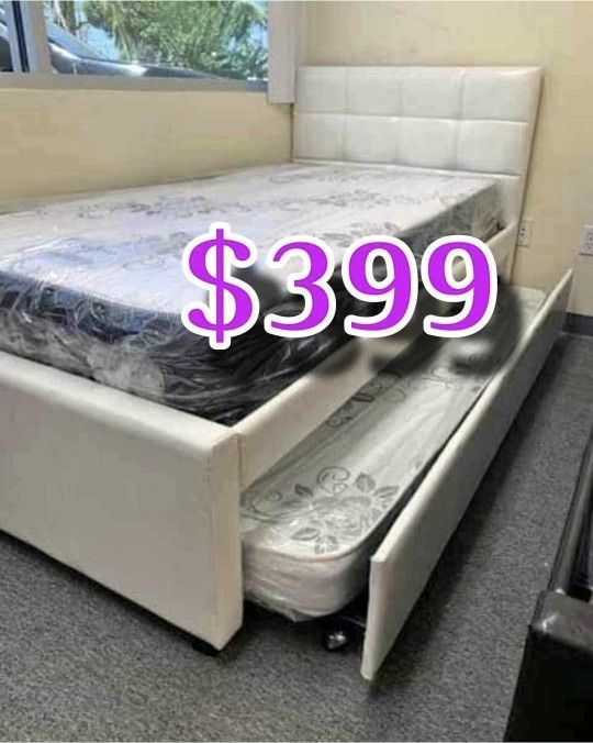 NEW TWIN OVER TWIN BED FRAME AND MATTRESS