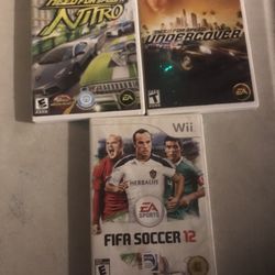 Need For Speed Undercover and nitro + FIFA Soccer 12 Nintendo Wii