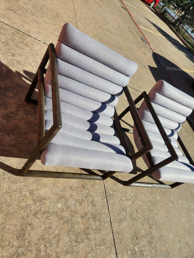 Four Hands Pair of Fitz Dorell Gauch Chalk Chairs Retail $2500