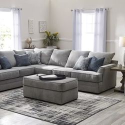 Broyhill Grey Sectional 