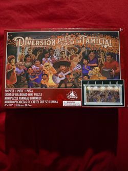 2021 Disney Parks California Adventure Pixar Pier Coco Light-Up Billboard Puzzle