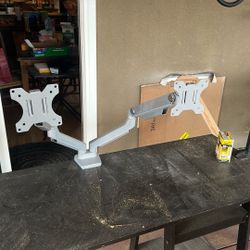 Dual Articulating Monitor Arms