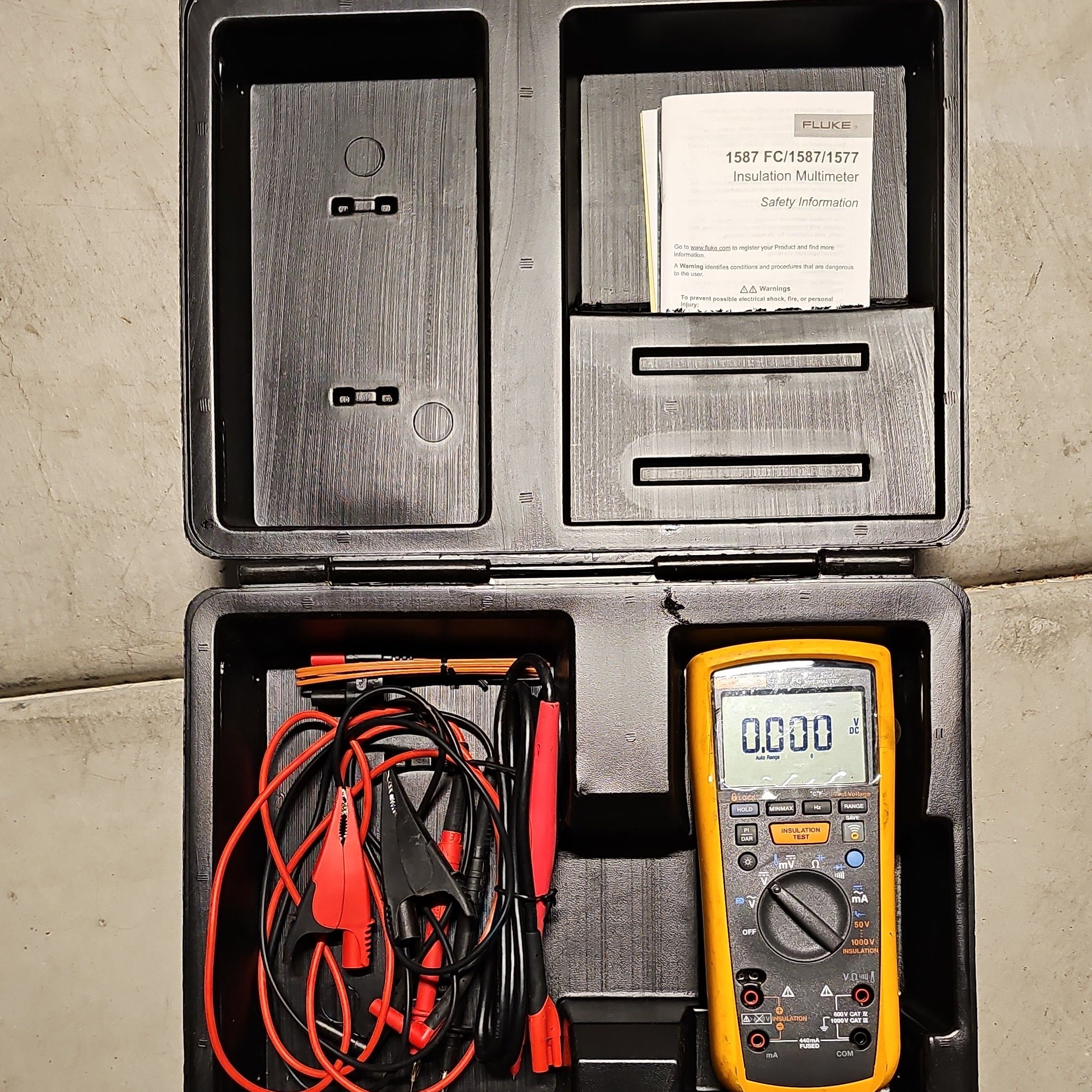 FLUKE 1587 FC Multimeter with Test Leads and Case,All Products : American Fashion Style Bags On Sale
