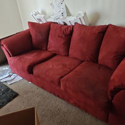 Red sofabed 7.5 long