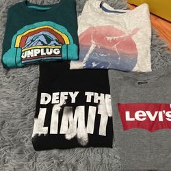 5 Boys Size M 6-8 Graphic Shirts