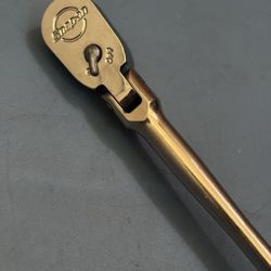 Snap-on Tools 1/4" Drive Dual 80R Technology Hard Grip Extra-Long Handle Flex-Head Ratchet (yellow)